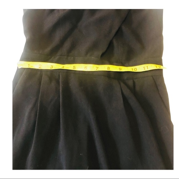 The Kooples Fluid Crepe black dress Side Pockets minimalist crossover revolve S - Picture 12 of 16